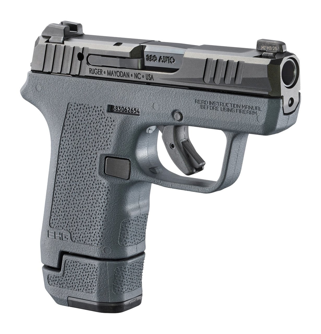 Ruger LCP MAX Pistol with Magpul Grip and Tritium Front Sight