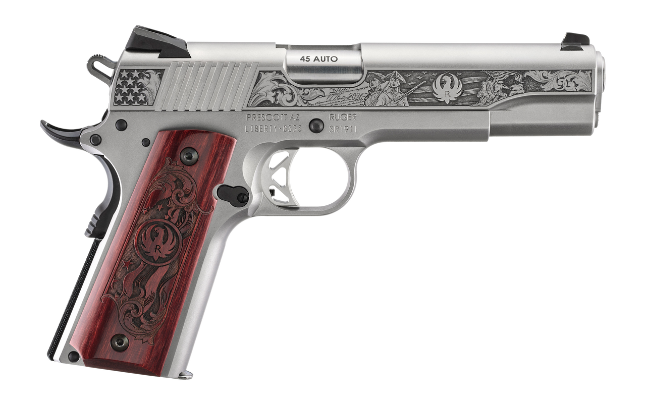 Ruger SR1911 America's 250th Anniversary 45 ACP 5 Inch Barrel Engraved Edition Pistol
