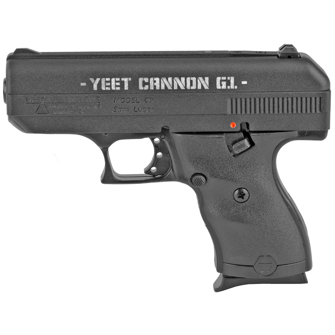 Hi-Point C9 Yeet Cannon Gen 1 9mm Pistol 3.5" Barrel Black Engraved Slide